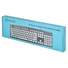 Клавиатура Оклик 480M черный/серый USB slim Multimedia (1067199) - Фото 8