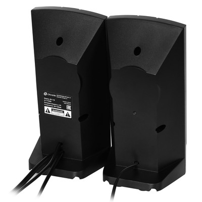 Колонки Oklick OK-118, формат акустики 2.0, 6 Вт, USB, чёрные