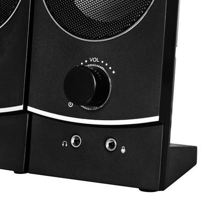 Колонки Oklick OK-118, формат акустики 2.0, 6 Вт, USB, чёрные
