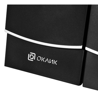 Колонки Oklick OK-118, формат акустики 2.0, 6 Вт, USB, чёрные