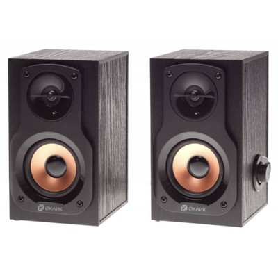 Колонки Oklick OK-162, формат акустики 2.0, 8 Вт, USB, МДФ, чёрные