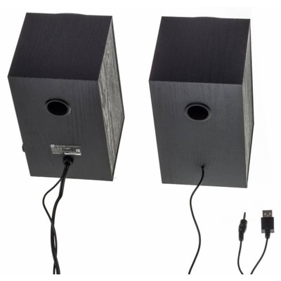 Колонки Oklick OK-162, формат акустики 2.0, 8 Вт, USB, МДФ, чёрные