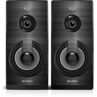 Колонки Sven SPS-512, формат акустики 2.0, 6 Вт, USB, МДФ, чёрные