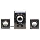 Компьютерные колонки Оклик OK-420, 2.1, 3×2 Вт + 5 Вт, USB, Jack 3.5 мм, черные - Фото 1