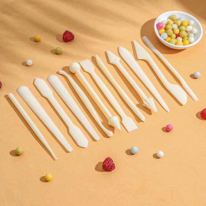 Набор для моделирования кондитерских украшений Доляна, 12 шт., МИКС