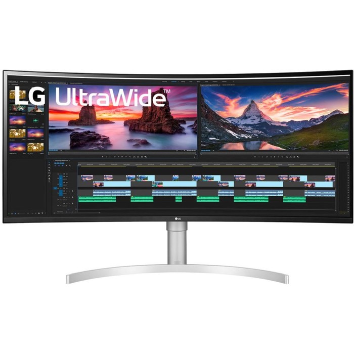 Монитор LG 38" UltraWide 38WN95C-W белый IPS LED 1ms 21:9 HDMI M/M матовая HAS Piv 450cd 17   102946 - Фото 1