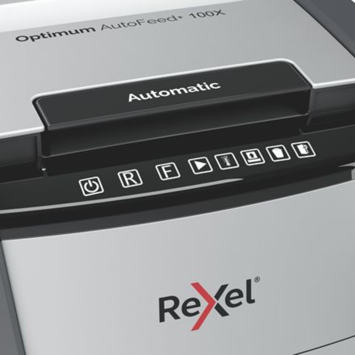Шредер Rexel Optimum AutoFeed 100X черный с автоподачей (секр.P-4) фрагменты 100лист. 34лтр   102947 - фото 1908008626
