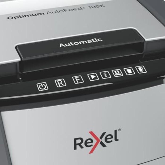 Шредер Rexel Optimum AutoFeed 100X черный с автоподачей (секр.P-4) фрагменты 100лист. 34лтр   102947 - фото 51544562