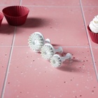 Плунжеры кондитерские «Герберы», набор 3 шт., размеры цветков: 4.3 см, 4.8 см, 5.5 см, пластик, белые - Фото 8