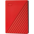Жесткий диск WD USB 3.0 5TB WDBPKJ0050BRD-WESN My Passport 2.5" красный - Фото 1