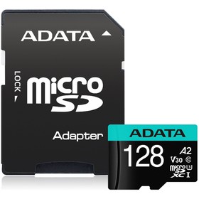 Карта памяти microSDXC A-Data 128GB AUSDX128GUI3V30SA2-RA1 Premier Pro + adapter