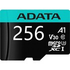 Карта памяти microSDXC A-Data 256GB AUSDX256GUI3V30SA2-RA1 Premier Pro + adapter - Фото 2