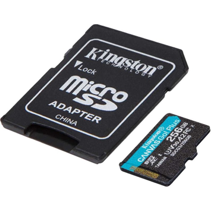 Карта памяти microSDXC Kingston 256GB SDCG3/256GB Canvas Go! Plus + adapter - фото 51516008