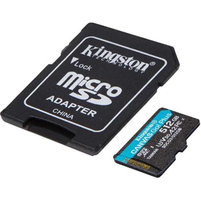 Карта памяти microSDXC Kingston 512GB SDCG3/512GB Canvas Go! Plus + adapter - фото 51516011