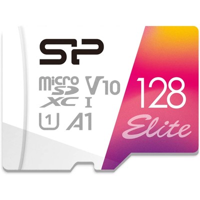 Карта памяти microSDXC Silicon Power 128GB SP128GBSTXBV1V20SP Elite + adapter