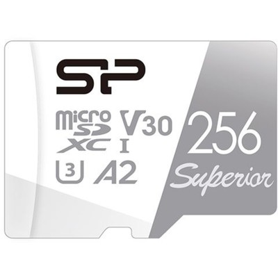 Карта памяти microSDXC Silicon Power 256GB SP256GBSTXDA2V20 Superior V30 A2 w/o adapter