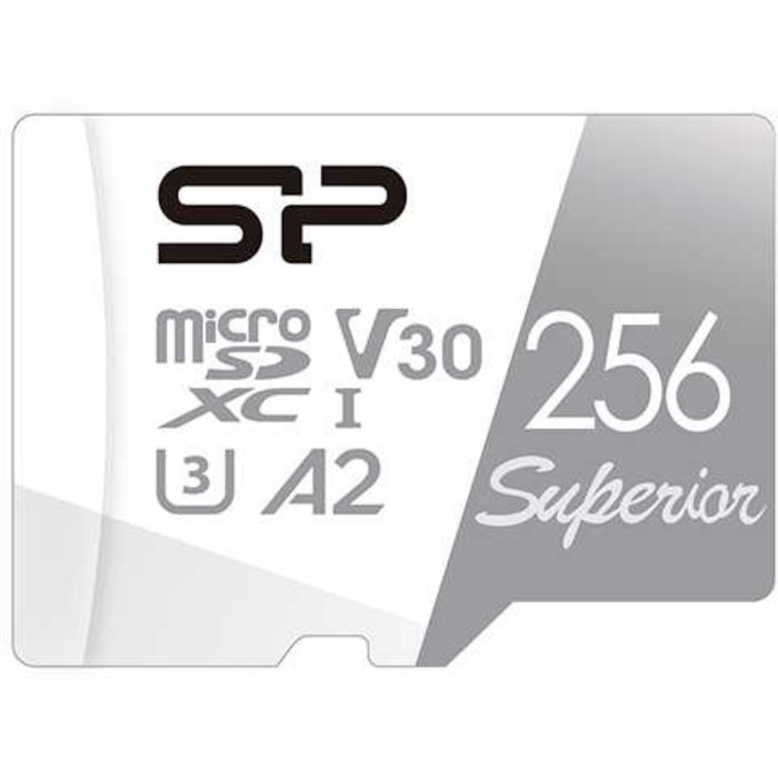 Карта памяти microSDXC Silicon Power 256GB SP256GBSTXDA2V20SP Superior + adapter - фото 51516026