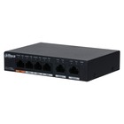 Коммутатор Dahua DH-PFS3006-4GT-60 4x100Mb 3PoE+ 60W неуправляемый - Фото 2