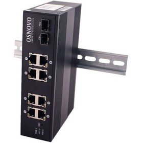 Коммутатор Osnovo SW-60802/IC 8x100Mb 2SFP 8PoE 200W неуправляемый