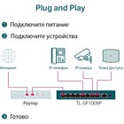 Коммутатор TP-Link TL-SF1009P 9x100Mb 8PoE+ 65W неуправляемый - фото 51516072 Коммутатор TP-Link TL-SF1009P 9x100Mb 8PoE+ 65W неуправляемый - фото 51516072
