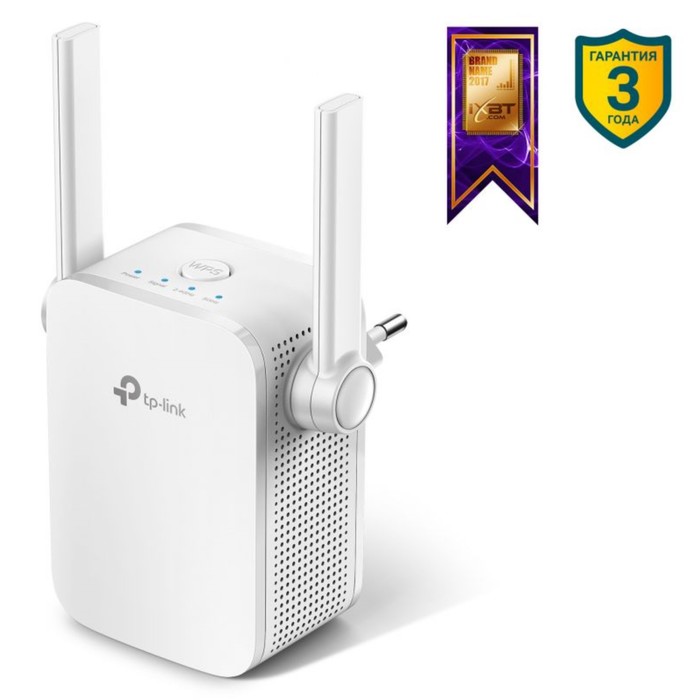 Повторитель беспроводного сигнала TP-Link RE205 AC750 10/100BASE-TX белый - фото 51516230