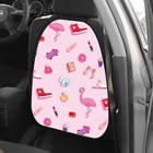 Накидка на сиденье автомобильное Cartage Розовое настроение, ПВХ, 60 х 45 см, европодвес - фото 8728975