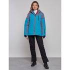 Куртка горнолыжная женская зимняя, размер 52, цвет синий - Фото 14