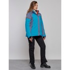 Куртка горнолыжная женская зимняя, размер 52, цвет синий - Фото 16
