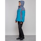 Куртка горнолыжная женская зимняя, размер 52, цвет синий - Фото 19