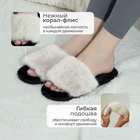 Тапочки женские с открытым носом LoveLife, размер 41-42, молочные - Фото 2