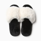 Тапочки женские с открытым носом LoveLife, размер 41-42, молочные - Фото 6