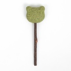 Игрушка для кошек из кошачьей мяты «Киса» на палочке из мататаби, 13 см - Фото 3