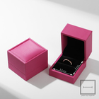 Футляр под кольцо «Квадро» классический, 6×6×6,5, цвет розовая фуксия - фото 9499260