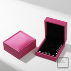 Футляр под кулон "Квадро" классический, 7,4x8,5, цвет розовая фуксия - фото 3144265