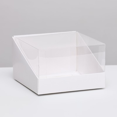 Кондитерская упаковка под бенто торт, 13.1×13.1×8.5 см