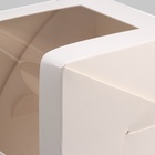 Коробка для 1 капкейк с окном, белая, 12.5×9.5×9.5 см - Фото 3