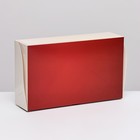 Коробка складная с окном под зефир "Золотой бант", 25 х 15 х 7 см - Фото 3