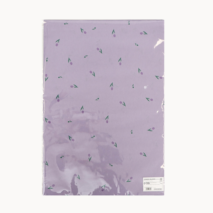 Бумага упаковочная тишью, "Цветы", сиреневый, 50 см х 70 см 17 грамм - фото 1909473769