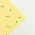 Бумага упаковочная тишью, "Цветы", желтый, 50 см х 70 см 17 грамм - Фото 4