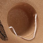 Шляпа женская MINAKU, цвет светло-коричневый, р-р 58 - Фото 7