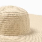 Шляпа женская MINAKU, цв. молочный, р-р 58 - фото 24599055
