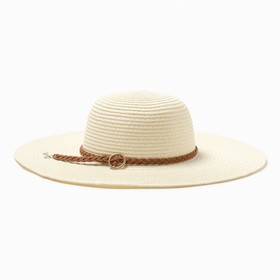 Шляпа женская MINAKU, цв. белый, р-р 58