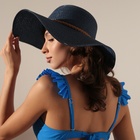 Шляпа женская MINAKU, цв. синий, р-р 58 - Фото 2