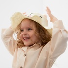 Шляпа для девочки MINAKU, р-р 50, цвет молочный - Фото 1