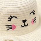 Шляпа для девочки MINAKU, р-р 50, цвет молочный - Фото 4