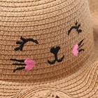 Шляпа для девочки MINAKU, р-р 50, цвет светло-коричневый - Фото 4
