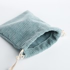 Косметичка - мешок с завязками, цвет голубой - фото 8729151