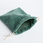 Косметичка - мешок с завязками, цвет зелёный - фото 8729160