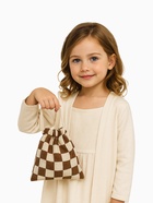 Сумка детская с завязками, цвет бежевый/коричневый - фото 119637574