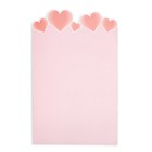 Бумага фигурная для цветов 70гр., "Сердца", 50х35см, розовая - Фото 4